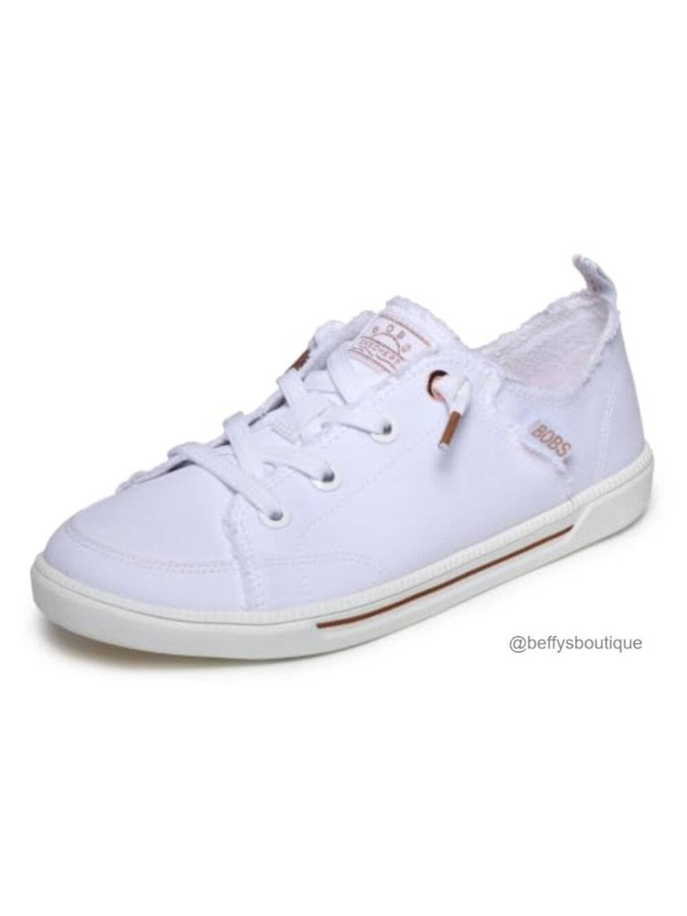 Skechers Bobs B Cute 2.0 Sneaker Vegan Canvas Frayed Slip-On Comfort